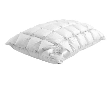 Green Future Life Párna 50x70 cm, bordázott, nanoszálas, fehér, pamut huzattal