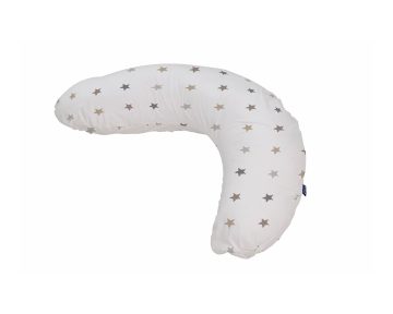 Bebeluca Balloon Szoptatópárna, szilikonszálas, levehető, mosható mikroszálas huzatú, mintás, fehér