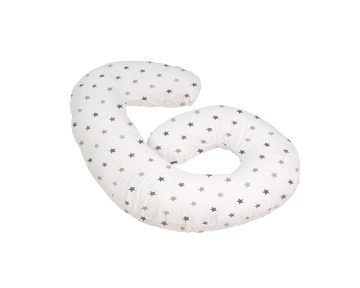 Bebeluca Balloon Terhespárna, szilikonszálas, levehető, mosható mikroszálas huzatú, mintás, fehér