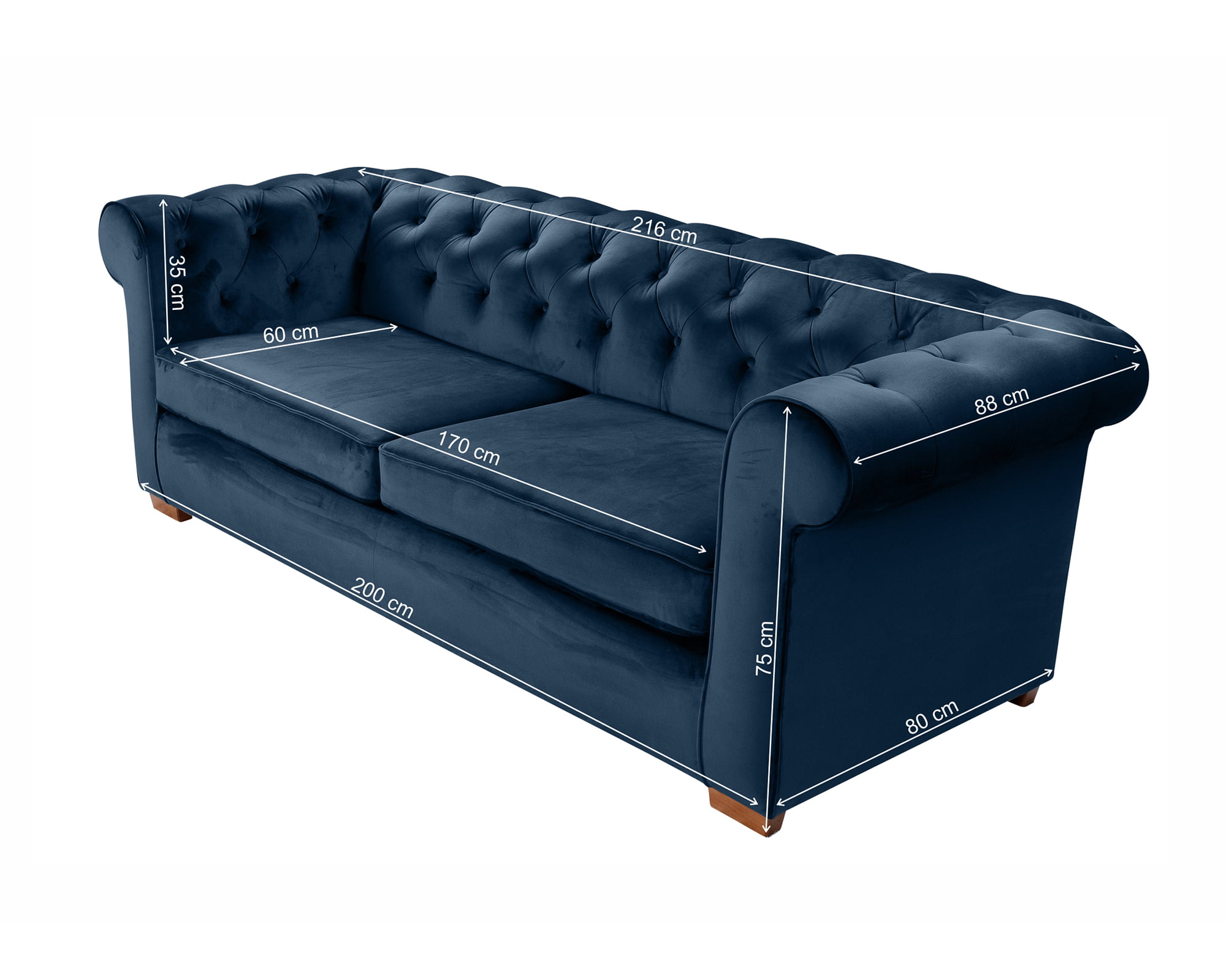Chesterfield Blue - dimensiuni2